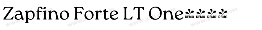 Zapfino Forte LT One字体转换